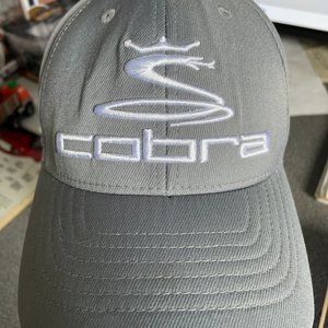 COBRA BIO CELL FLEXFIT GOLFER  HAT CAP -ONE SIZE IN GREY